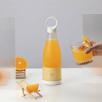 Портативний блендер у пляшці, електрична соковичавниця для фруктів 450 мл 207051