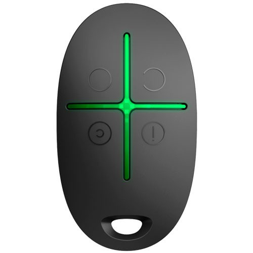 Брелок із тривожною кнопкою Ajax SpaceControl (black) 6108.04.BL1 Чорний DS, фото 1