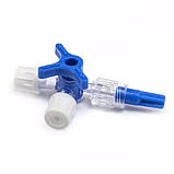 Кран триходовий Discofix C B.Braun з синім вентилем (стерильний, індивідуальне пакування), фото 5