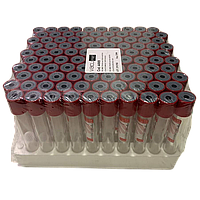 Пробірка 9мл червона кришка без наповнювача