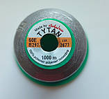 Нитки Tytan Ariadna #60. Світло-сірий колір. ( арт 2677 ). 1000 м, фото 2