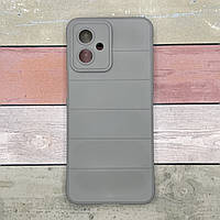 Чохол для Motorola Moto G54 5G/G54 5G Power силіконовий бампер Terra, з мікрофіброю, Soft Touch, сірий