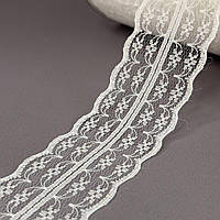 Гипюровое кружево сетка 4,5 см - айворі