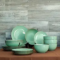 Сервіз Ardesto Bagheria 20 предметів зелений Pastel green