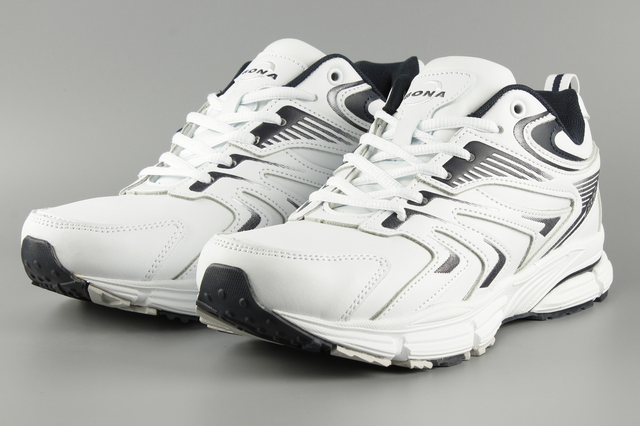 Кросівки чоловічі шкіряні білі Bona 981A Бона Розміри 42 43 45 46, фото 1