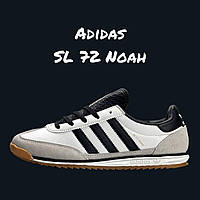 Сірі демісезонні чоловічі шкіряні кросівки Adidas SL '72 Адідас Сл 72