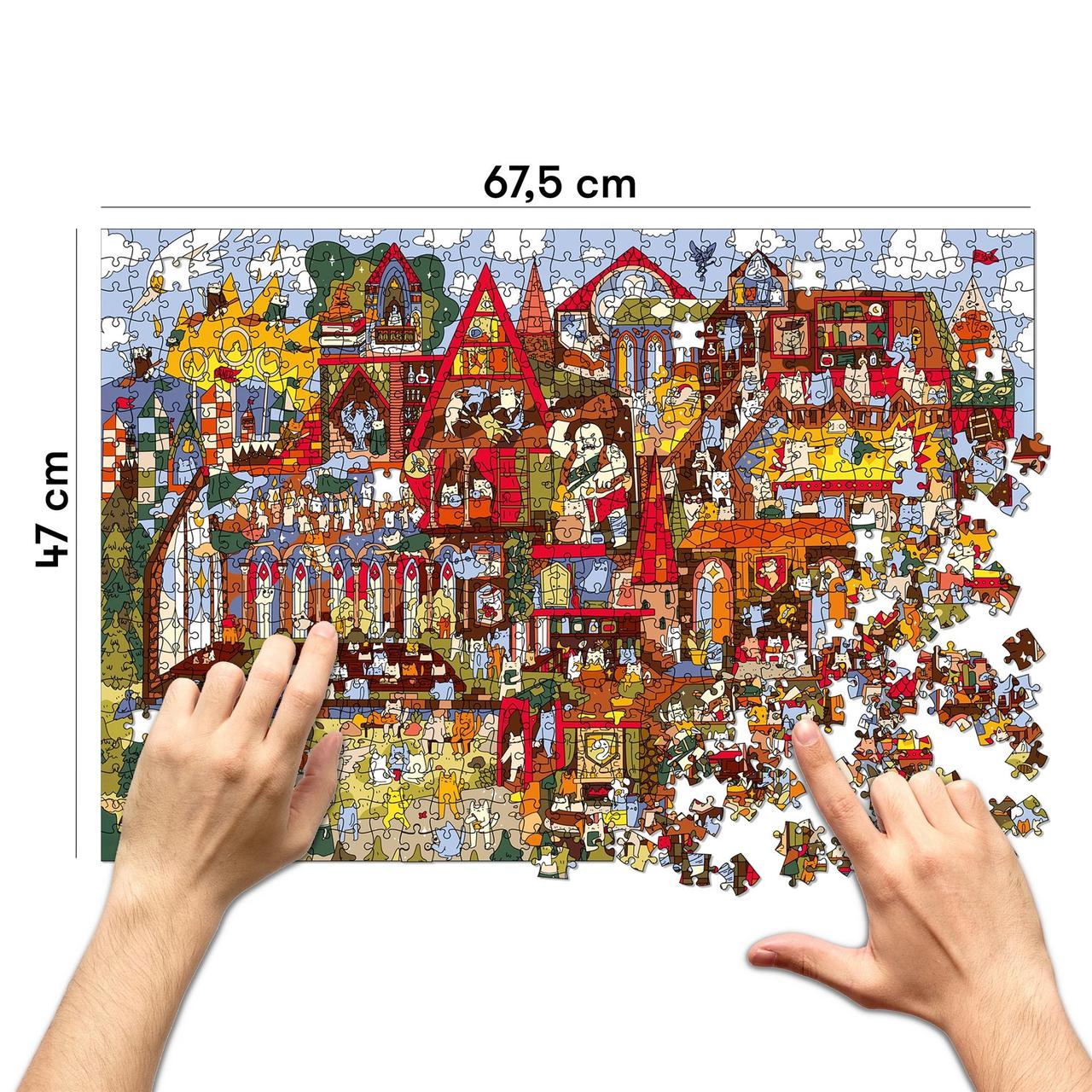 Пазл Orner Школа М'якодії та чарівництва 1000 елементів ( класичні ) DS, фото 1