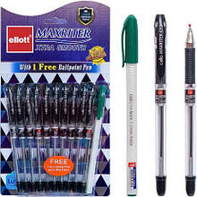 Ручка масляна MAXRITER CL727+1 "Ellott" чорна MZOPT