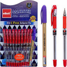 Ручка масляна MAXRITER CL727+1 "Ellott" червона MZOPT