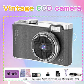 Дитячий фотоапарат у класичному стилі 4К LK-003 Чорний