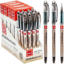 Ручка масляна "Athlon" Ellott 1166-12 синя MZOPT