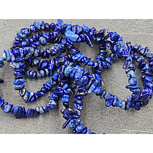 Намистини Лазурит натуральний крихта ~4-6*2-4мм