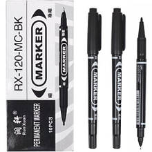 Маркер 2-х сторонній чорний RX-120 MZOPT