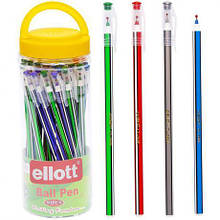 Ручка масляна "Ellott" CL568L PVC синя MZOPT