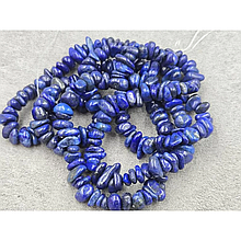 Намистини Лазурит натуральний тонований крихта ~4-6*7-9мм