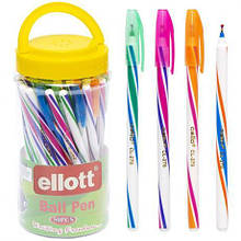 Ручка масляна "Ellott" CL278-50 PVC синя MZOPT