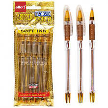 Ручка масляна 936 Classic "Ellott" золото синя MZOPT