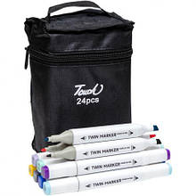 Набір скетч-маркерів 24 кольора BV820-24 у сумці MZOPT