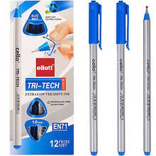 Ручка масляна "TRI-TECH" Ellott CL1003-12 синя MZOPT