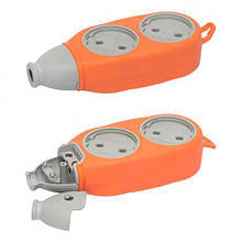 Колодка для подовжувача двостороння на 4 розетки 2004 HZ-A4 MZOPT