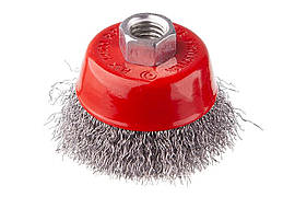 Щітка торцева Intertool 65 мм рифлена