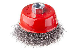 Щітка торцева Intertool 75 мм рифлена