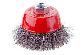 Щітка торцева Intertool 85 мм рифлена