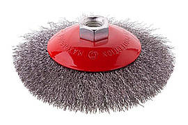 Щітка конусна Intertool 125 мм рифлена