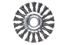 Щітка дискова Intertool 115 мм плетені