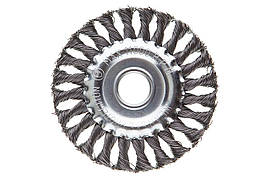 Щітка дискова Intertool 125 мм плетені