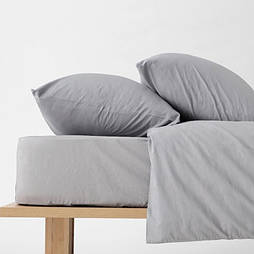 Набір наволочок 50х70 2шт Washed Cotton варена бавовна Silver Moonlight