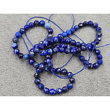 Намистини Лазурит натуральний грань 4мм