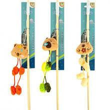 Іграшка дражнилка для котика на паличці "Капібара" 670 MZOPT