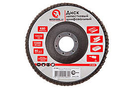 Круг пелюстковий торцевої Intertool 125 мм Р80