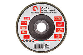 Круг пелюстковий торцевої Intertool 125 мм Р100