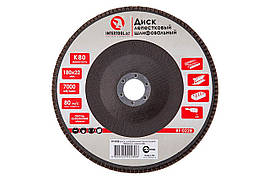 Круг пелюстковий торцевої Intertool 180 мм Р80