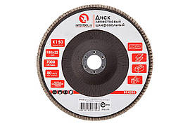 Круг пелюстковий торцевої Intertool 180 мм Р150