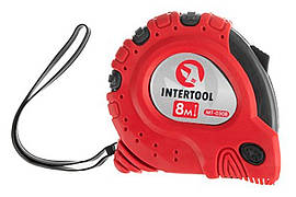 Рулетка Intertool 8 м х 25 мм супер-магніт