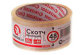Скотч Intertool 48 мм х 50 м х 52 мкм прозорий (6 шт.)