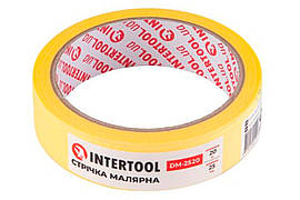 Стрічка малярська Intertool 25 мм х 20 м жовта (9 шт.)