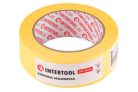 Стрічка малярська Intertool 38 мм х 40 м жовта (6 шт.)