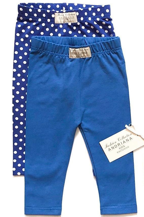 Трикотажні сині легінси для дівчинки Andriana 92см, фото 1