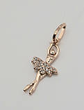Підвіска "Балерина" із золота з цірконієм, фото 2