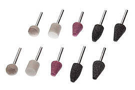 Набір шліфувальних каменів Intertool 10 шт.