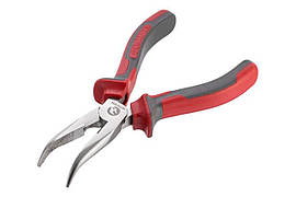 Щипці подовжені вигнуті Intertool 160 мм