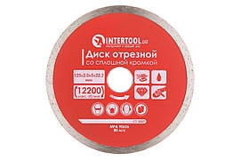 Диск алмазний Intertool 125 мм плитка Pro