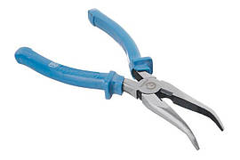 Щипці подовжені вигнуті Intertool 200 мм American type