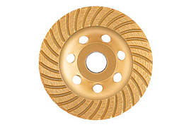 Чашка алмазна шліфувальна Intertool 115 x 22.2мм турбохвиля