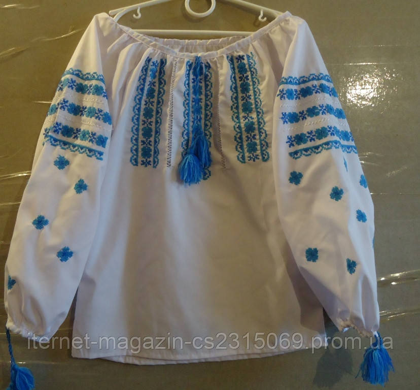 Вишиванка для дівчинки (ручна вишивка), зріст 92-104 см