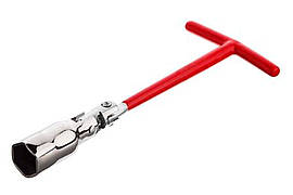 Ключ свічковий Т-подібний з шарніром Intertool 21 мм